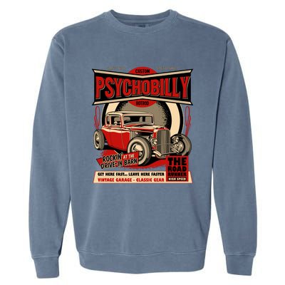 Psychobilly Hotrod Garment-Dyed Sweatshirt