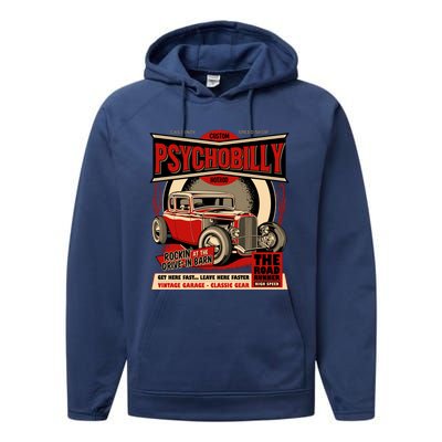 Psychobilly Hotrod Performance Fleece Hoodie