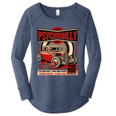 Psychobilly Hotrod Women's Perfect Tri Tunic Long Sleeve Shirt