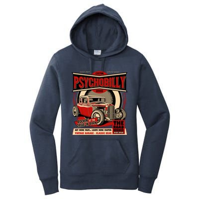 Psychobilly Hotrod Women's Pullover Hoodie