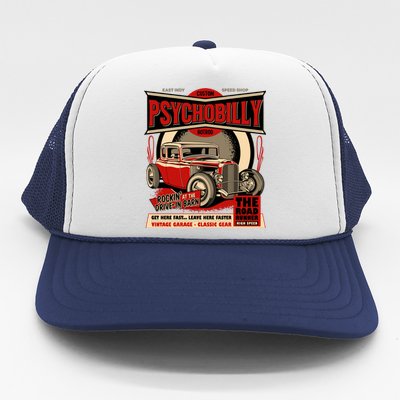 Psychobilly Hotrod Trucker Hat