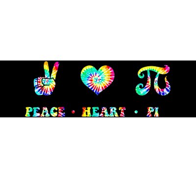 Peace Heart Pi Math Teacher Pi Day Tie Dye Mathematics Bumper Sticker