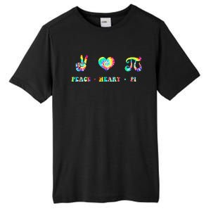 Peace Heart Pi Math Teacher Pi Day Tie Dye Mathematics Tall Fusion ChromaSoft Performance T-Shirt