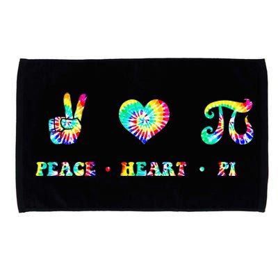 Peace Heart Pi Math Teacher Pi Day Tie Dye Mathematics Microfiber Hand Towel