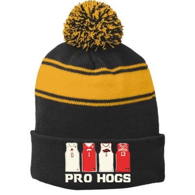 Pro Hogs Stripe Pom Pom Beanie