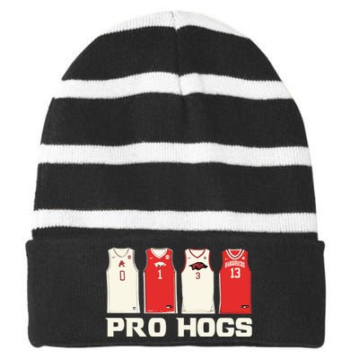 Pro Hogs Striped Beanie with Solid Band