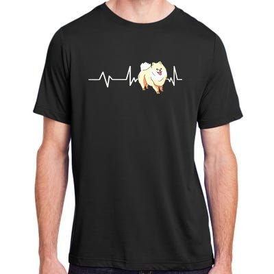 Pomeranian Heartbeat Pomeranian Gift Pomeranian Adult ChromaSoft Performance T-Shirt