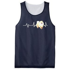 Pomeranian Heartbeat Pomeranian Gift Pomeranian Mesh Reversible Basketball Jersey Tank