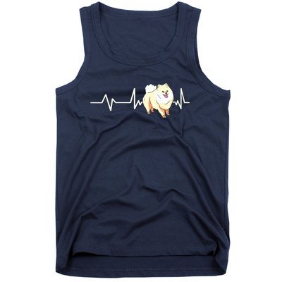 Pomeranian Heartbeat Pomeranian Gift Pomeranian Tank Top