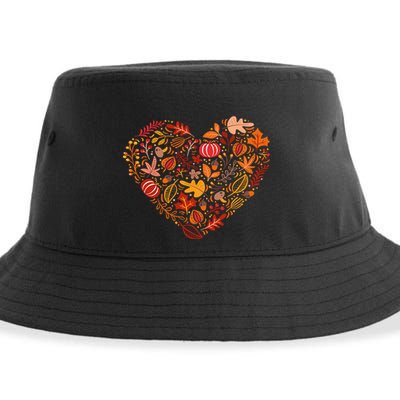 Pumpkin Heart Sustainable Bucket Hat