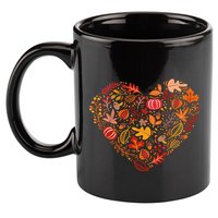 Pumpkin Heart 11oz C Handle Ceramic Mug