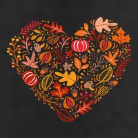 Pumpkin Heart Beanie
