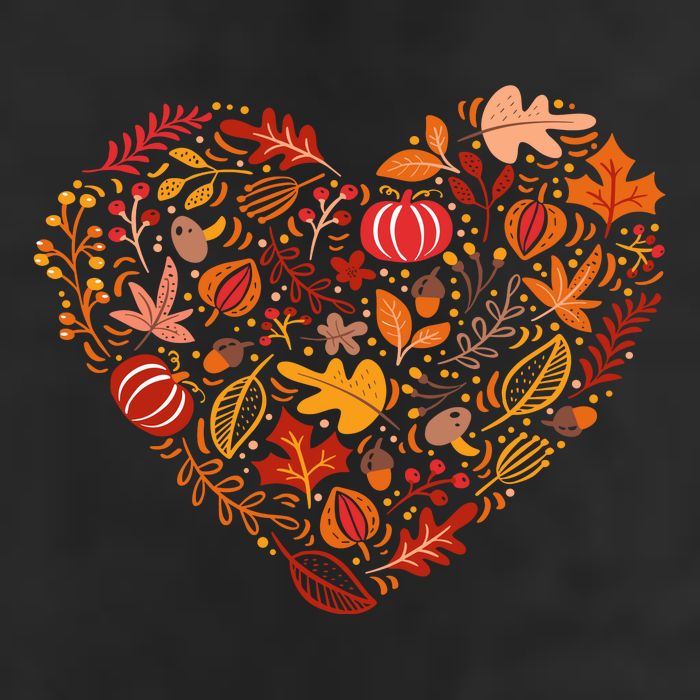 Pumpkin Heart Beanie