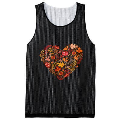 Pumpkin Heart Mesh Reversible Basketball Jersey Tank