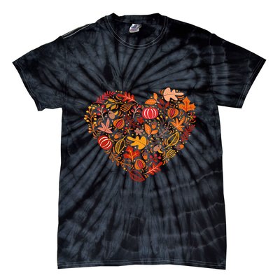 Pumpkin Heart Tie-Dye T-Shirt