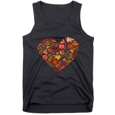 Pumpkin Heart Tank Top