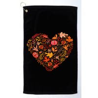 Pumpkin Heart Golf Towel