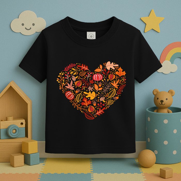 Pumpkin Heart Toddler T-Shirt