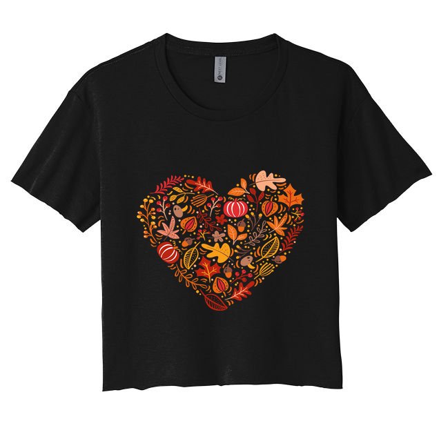 Pumpkin Heart Crop Top
