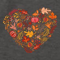 Pumpkin Heart Vector Backpack