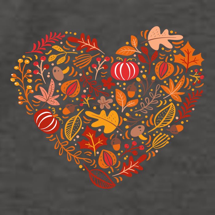 Pumpkin Heart Vector Backpack