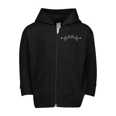 Photographer Heartbeat Photography Lovers Camera Novelty Toddler Zip Fleece Hoodie