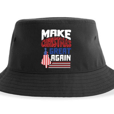 Patriotic Holiday Quote Make Christmas Great Again Great Gift Sustainable Bucket Hat
