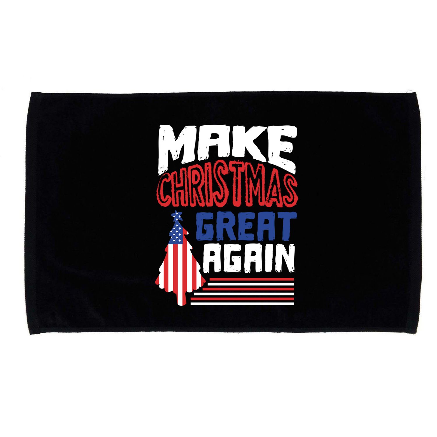 Patriotic Holiday Quote Make Christmas Great Again Great Gift Microfiber Hand Towel