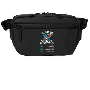 Plumbers Hourly Rate Funny Plumbing Plumber Gift Crossbody Pack