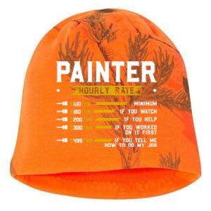 Painter Hourly Rate Funny Painting Professional Painter Cool Gift Kati - Camo Knit Beanie