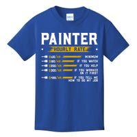 Painter Hourly Rate Funny Painting Professional Painter Cool Gift Kids T-Shirt