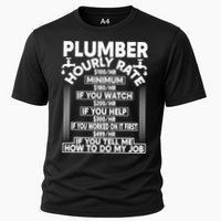 Plumber Hourly Rate Cooling Performance Crew T-Shirt