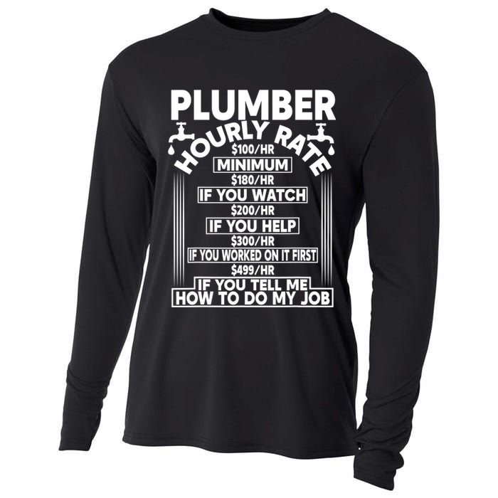Plumber Hourly Rate Cooling Performance Long Sleeve Crew
