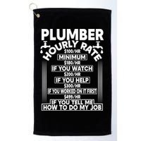 Plumber Hourly Rate Golf Towel