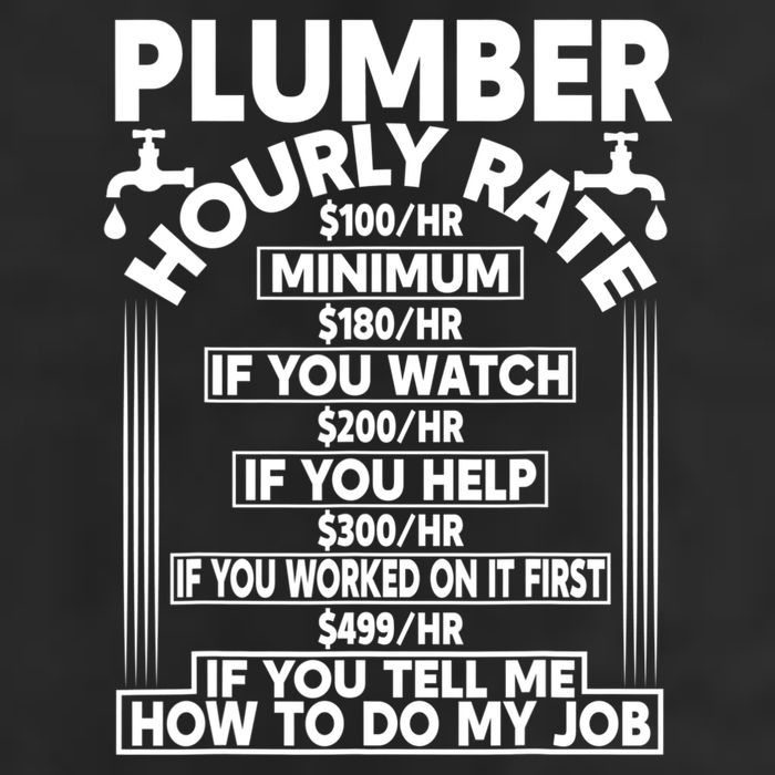 Plumber Hourly Rate Golf Towel