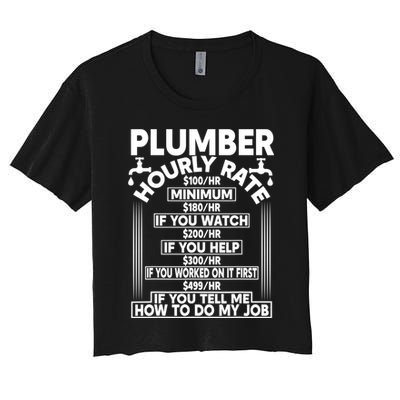 Plumber Hourly Rate Crop Top