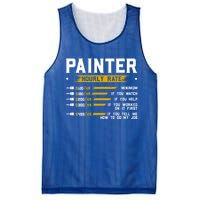 Painter Hourly Rate Funny Painting Professional Painter Cool Gift Mesh Reversible Basketball Jersey Tank