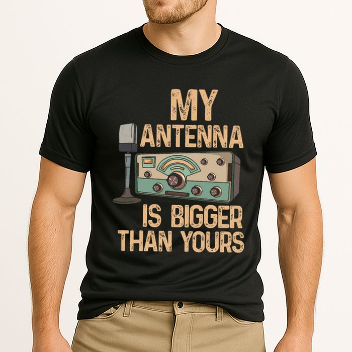 Pride Ham Radio Operator  My Antenna Isn Bigger Than Yours  Performance Shirt