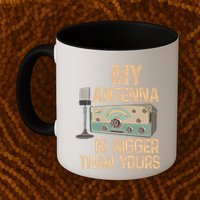 Pride Ham Radio Operator  My Antenna Isn Bigger Than Yours  Mug