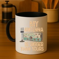 Pride Ham Radio Operator  My Antenna Isn Bigger Than Yours  Mug