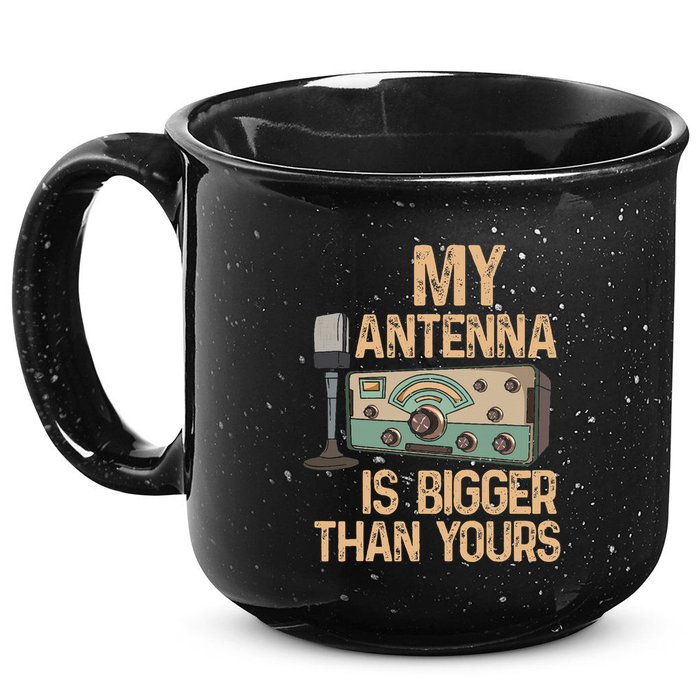 Pride Ham Radio Operator  My Antenna Isn Bigger Than Yours  15oz Campfire Ceramic Mug