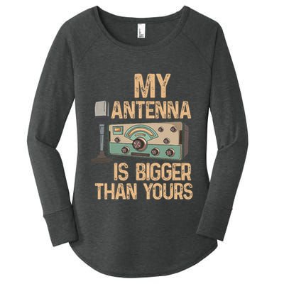 Pride Ham Radio Operator  My Antenna Isn Bigger Than Yours  Women's Perfect Tri Tunic Long Sleeve Shirt