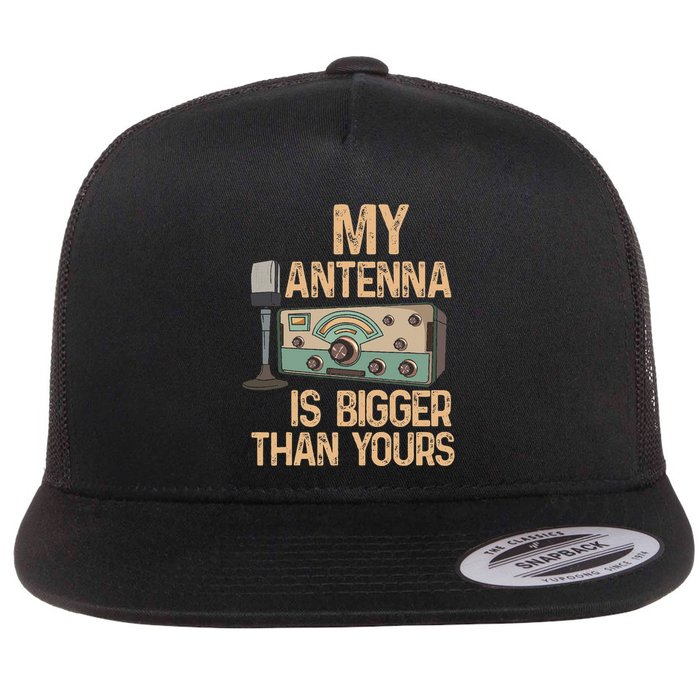Pride Ham Radio Operator  My Antenna Isn Bigger Than Yours  Flatbill Hat