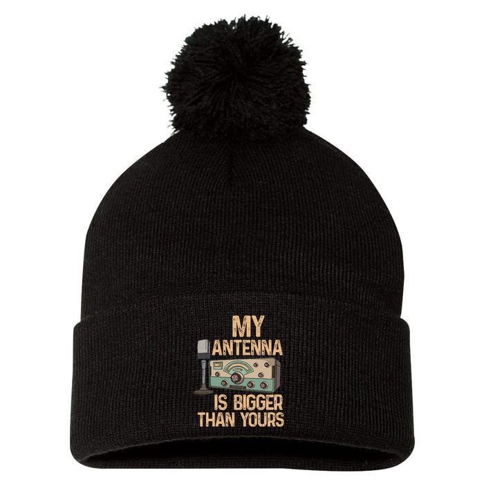 Pride Ham Radio Operator  My Antenna Isn Bigger Than Yours  Pom Pom 12in Knit Beanie