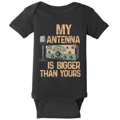 Pride Ham Radio Operator  My Antenna Isn Bigger Than Yours  Baby Bodysuit