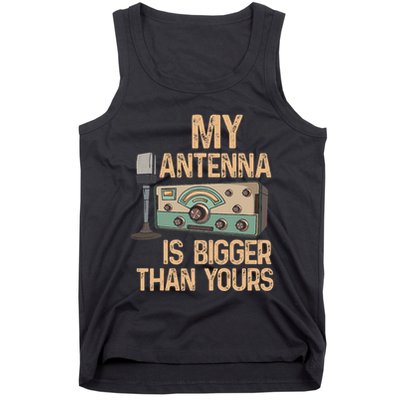 Pride Ham Radio Operator  My Antenna Isn Bigger Than Yours  Tank Top