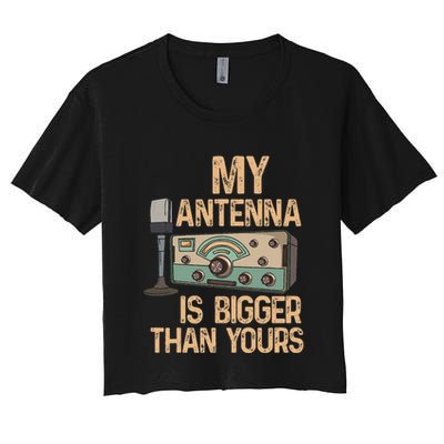 Pride Ham Radio Operator  My Antenna Isn Bigger Than Yours  Crop Top