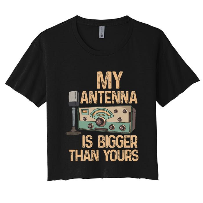 Pride Ham Radio Operator  My Antenna Isn Bigger Than Yours  Crop Top