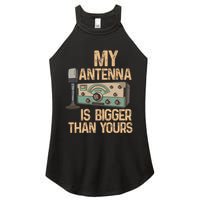 Pride Ham Radio Operator  My Antenna Isn Bigger Than Yours  Women's Perfect Tri Rocker Tank
