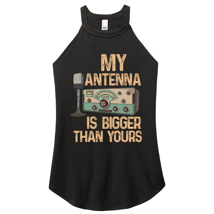 Pride Ham Radio Operator  My Antenna Isn Bigger Than Yours  Women's Perfect Tri Rocker Tank